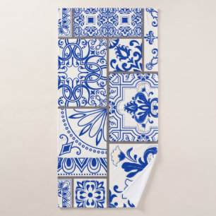 Victorian Majolica : Patchwork Tile Motif.