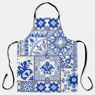Victorian Majolica: Patchwork Tile Pattern. Apron