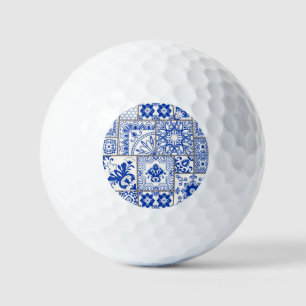 Victorian Majolica: Patchwork Tile Pattern. Golf Balls