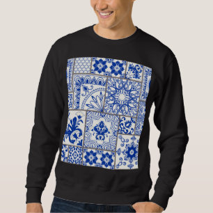 Victorian Majolica: Patchwork Tile Pattern. Sweatshirt