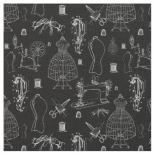 victorian mannequin antique sewing machine black fabric