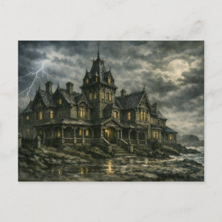 Victorian Mansion by BurnsInHell Postcard