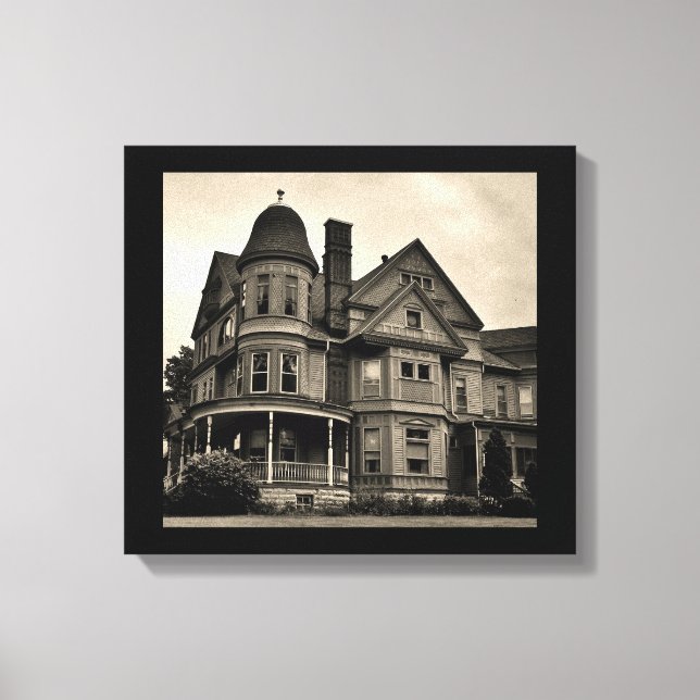 Victorian Mansion Canvas Print (Front)