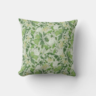 Victorian Meadow Throw Pillow