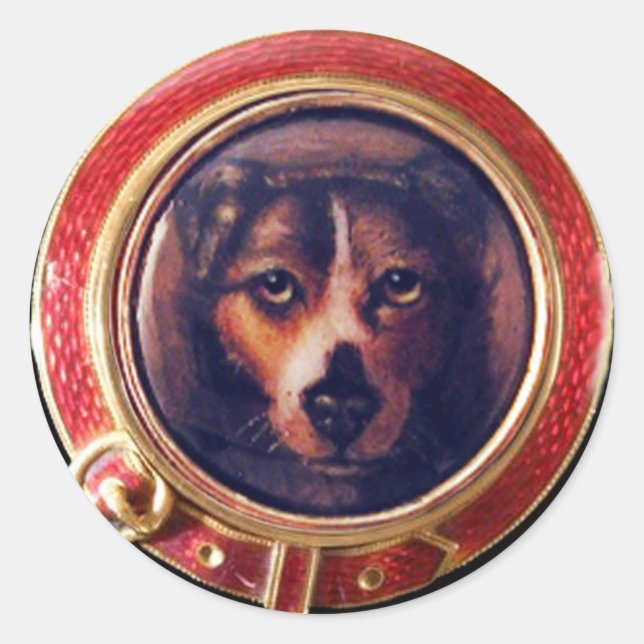 VICTORIAN MINIATURE DOG PORTRAITS Pincher Classic Round Sticker (Front)