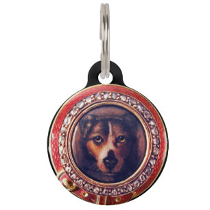 VICTORIAN MINIATURE DOG PORTRAITS Pincher Pet Tag