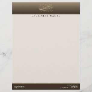 Victorian Mocha Customized Letterhead