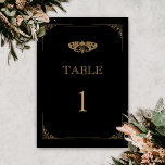 Victorian Moth Elegant Gothic Wedding Table Number<br><div class="desc">Make your non traditional wedding special with customizable gothic wedding table number. Perfect for a Halloween wedding or Hallowedding, this mystical design with moth symbols will leave your guests speechless. If you are a couple that loves tattoos, rock and roll wedding aesthetics, and gothic weddings — this wedding table card...</div>