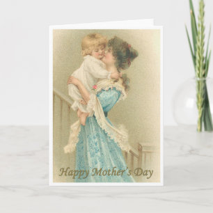 Victorian Mother and Child Card