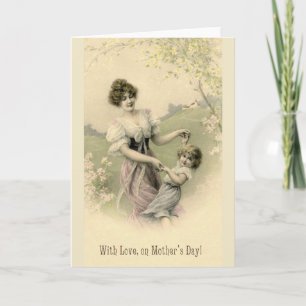 Victorian Mother and Child Mother's Day Card