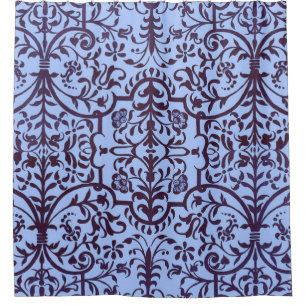 Victorian motif in blue