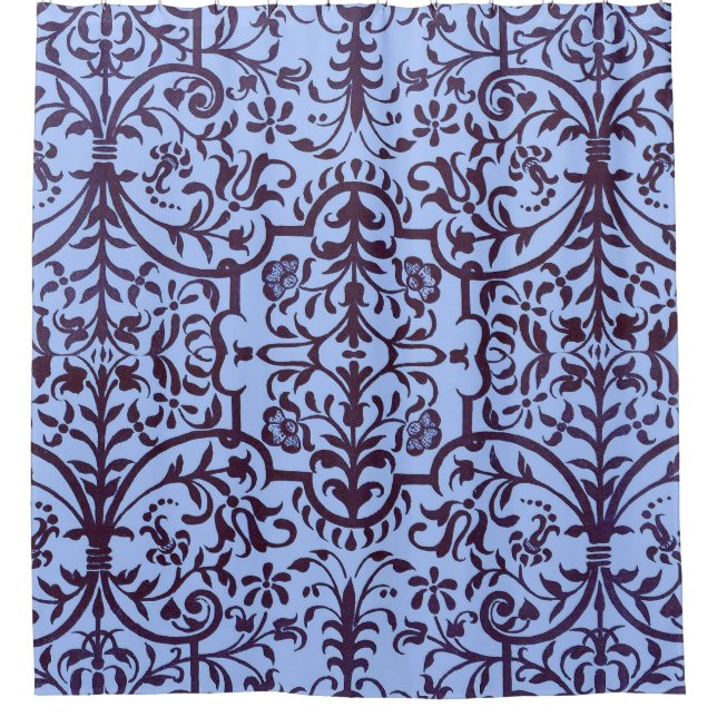 Victorian motif in blue (Front)
