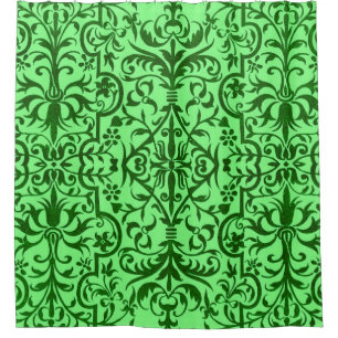 Victorian motif in green