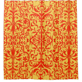 Victorian motif in orange