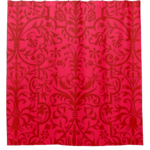 Victorian motif in red