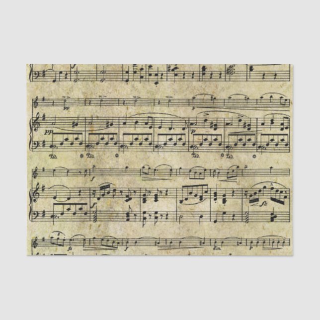 Victorian Music Sheet Wallpaper (Front)