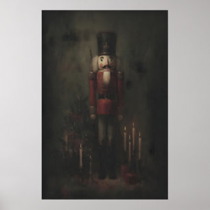 Victorian Nutcracker With Candlelight, Gothic Poster