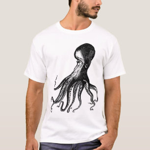 Victorian Octopus Kraken for Steampunk Pirates T-Shirt