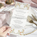Victorian Ornate Grace Bohemian Wedding Dinner Menu<br><div class="desc">For further customization,  please click the "Personalize this template",  then "Edit using Design Tool". Stylish editable easy to use wedding templates,  more items available in the store (invitations,  rsvp,  thank you cards,  stationery & decor). If you need help or matching items,  please contact me.</div>