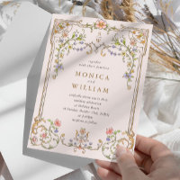 Victorian Ornate Grace Floral Frame Wedding