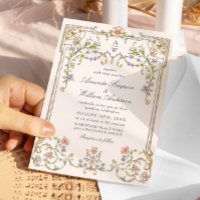 Victorian Ornate Grace Floral Frame Wedding