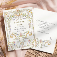 Victorian Ornate Grace Floral Frame Wedding
