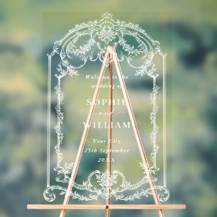 Victorian Ornate Grace Mariage BIENVENUE Mariage