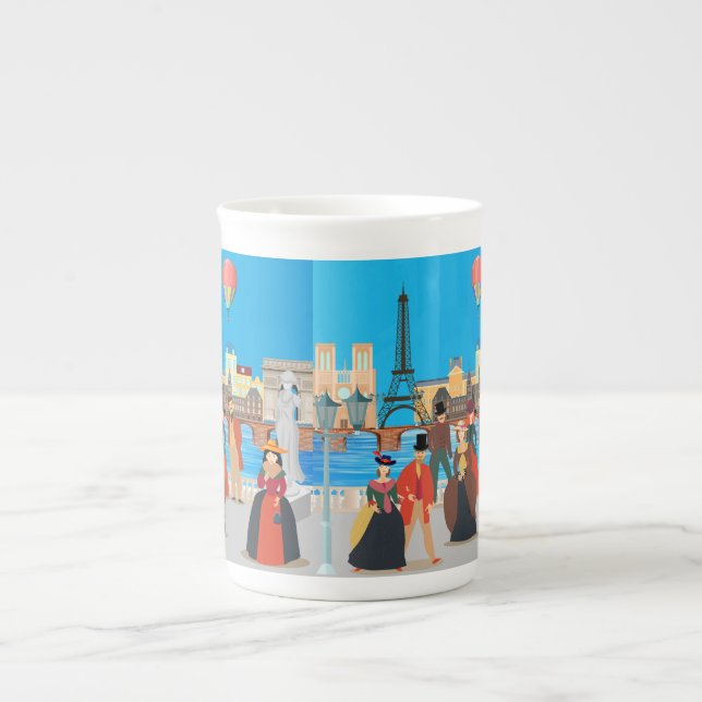 Victorian Paris Bone China Mug (Front)