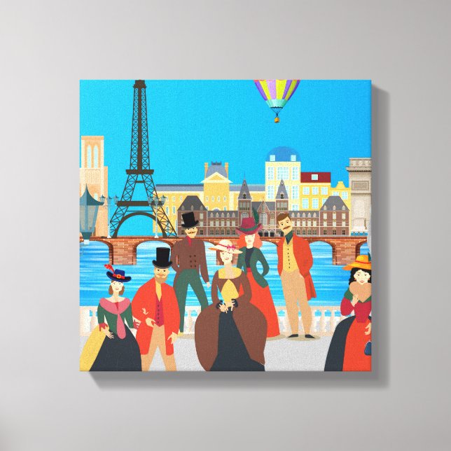 Victorian Paris Canvas Print (Front)