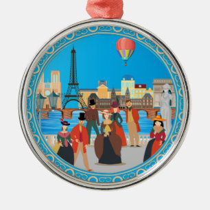 Victorian Paris Metal Ornament