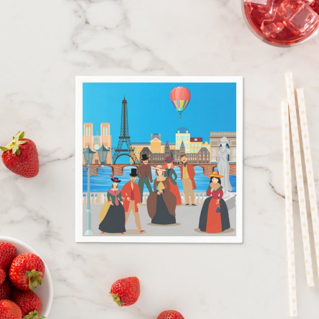 Victorian Paris Napkin (Insitu)