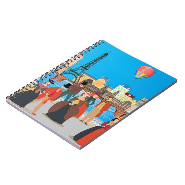 Victorian Paris Notebook (Left Side)