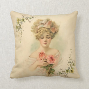 Victorian Parlour_Flora Throw Pillow