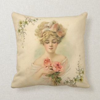 Victorian Parlour_Flora Throw Pillow