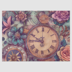Victorian Pastel Steampunk Pattern  Tissue Paper