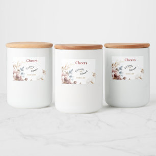 Victorian Peony Luxe Food Container Labels