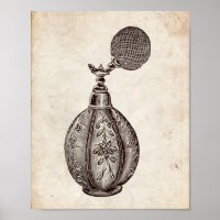 Victorian Perfume Bottle Illustration