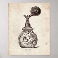 Victorian Perfume Bottle Illustration
