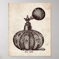 Victorian Perfume Bottle Illustration