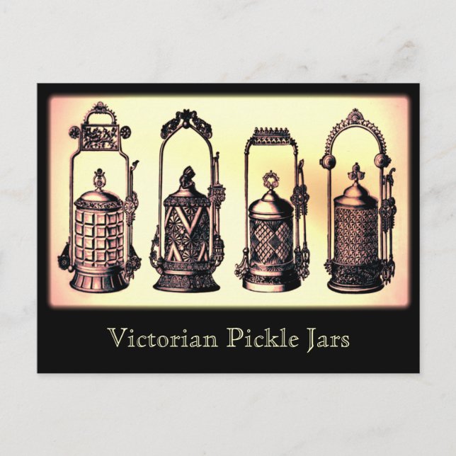 Victorian Pickle Jars Postcard (Front)