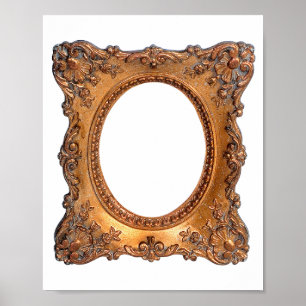 Victorian picture frame minimalist poster