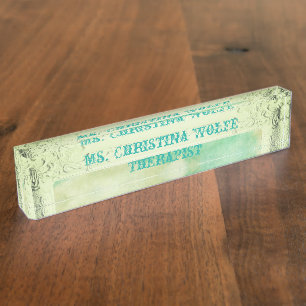 Victorian picture frame sky and clouds elegant nameplate