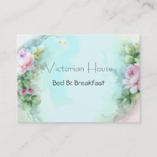 Victorian Pink Roses Business Cards