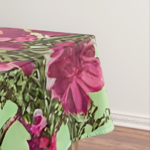 Victorian Pink Roses Tablecloth