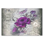 Victorian Plum Rose Ephemera Decoupage