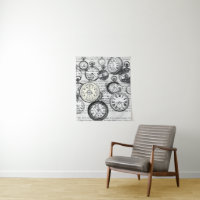 Victorian Pocket Watch Collage Alice Wonderland