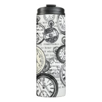 Victorian Pocket Watch Collage Alice Wonderland