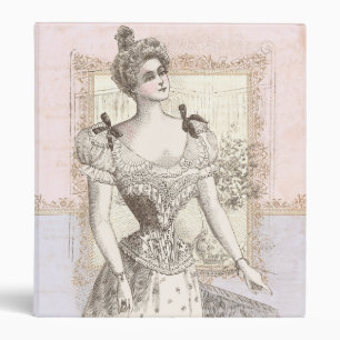 Victorian Pompadour Corset Antique Fashions Binder