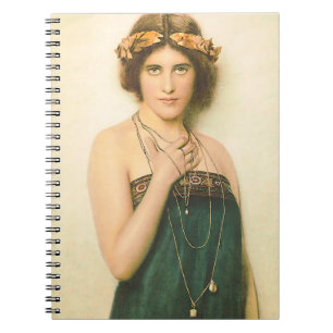 VICTORIAN PRETTY WOMAN GIRL NOTEBOOK JOURNAL