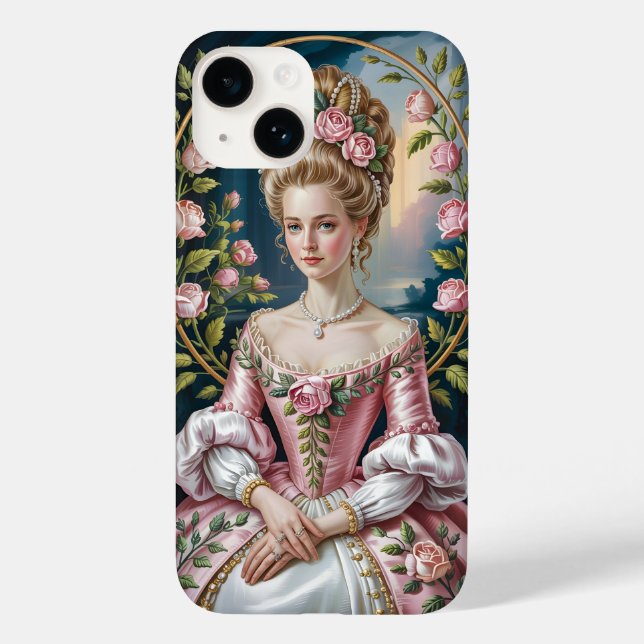 Victorian Princess Floral Mobile Cover  (Back)